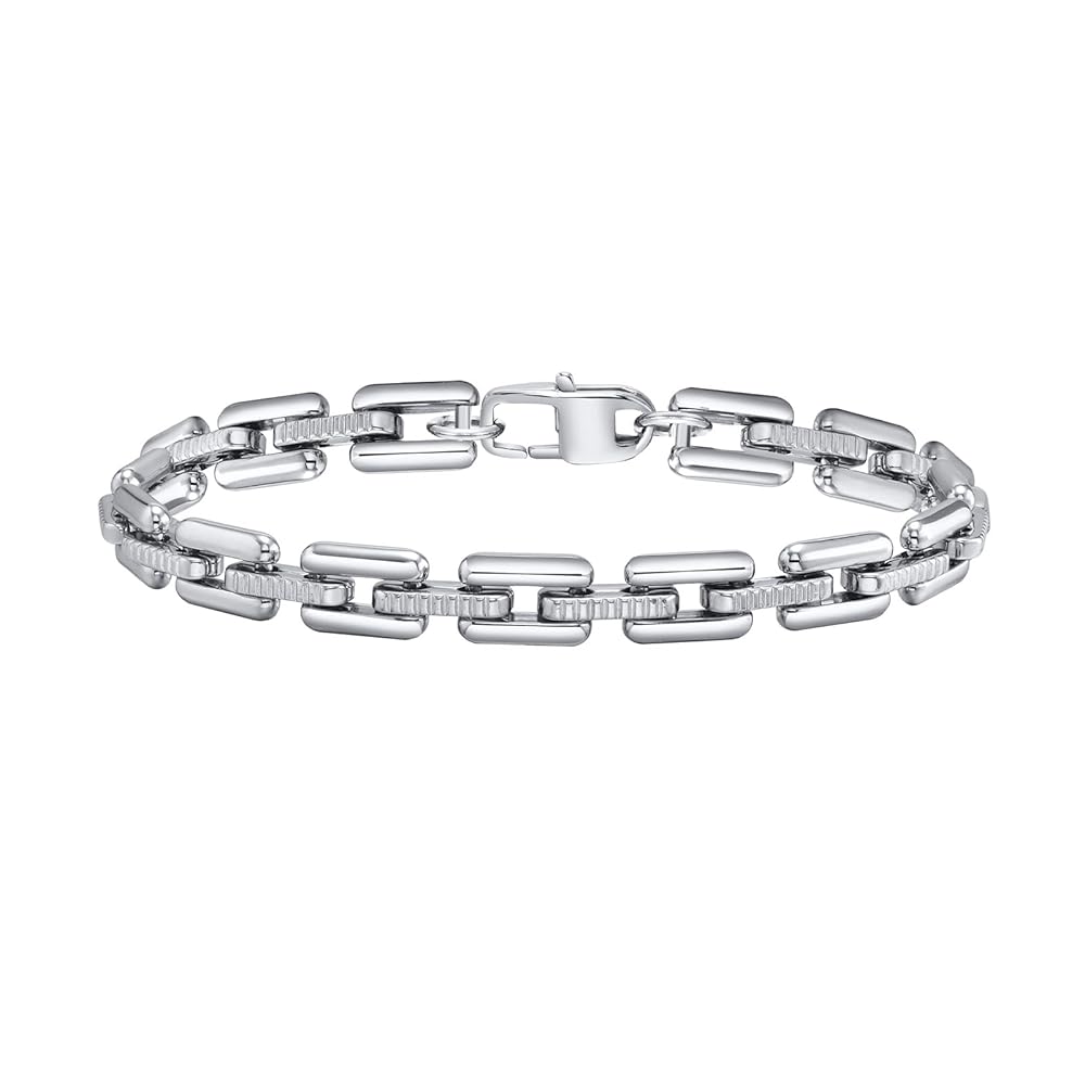 新品未使用 ステンレス チェーン ブレスレット メンズ　21cm Amazon | [Rockyu] ブレスレット メンズ ステンレス 21cm